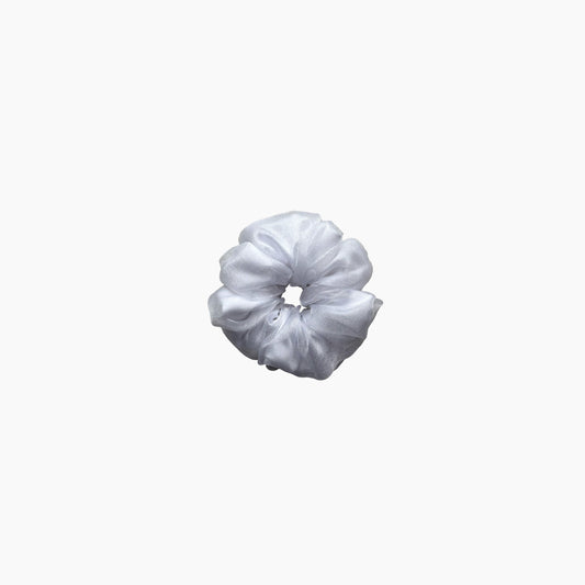 Pearl White double scrunchie